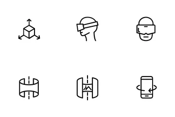 Realidade virtual Pacote de Ícones