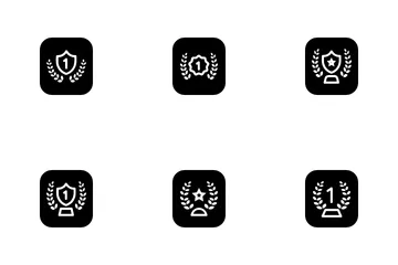 Réalisations et badges Solid Vol 2 Icon Pack