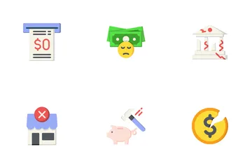 Recession Crisis Pack Icon Pack