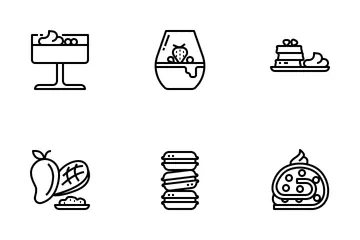 Recetas De Postres Paquete de Iconos