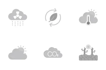 Le réchauffement climatique Pack d'Icônes