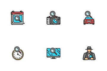 Recherche sur le site Web Internet Pack d'Icônes