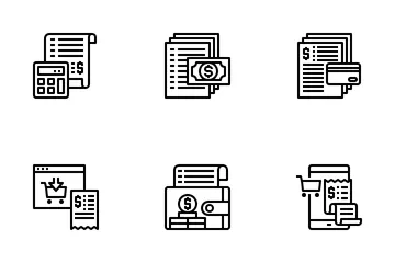 Rechnungszahlung Symbolpack