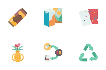 Reciclagem de lixo Icon Pack