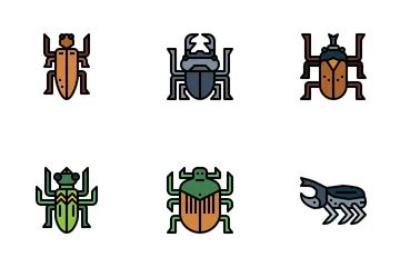 Recolección de insectos Paquete de Iconos