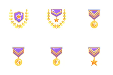 Recompensa e insignias Paquete de Iconos