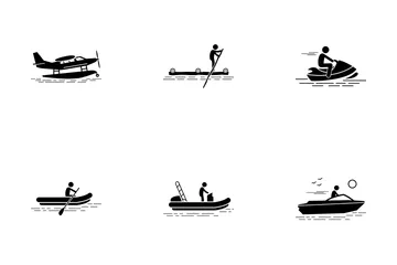 Recreational Water Vehicle Icon Pack