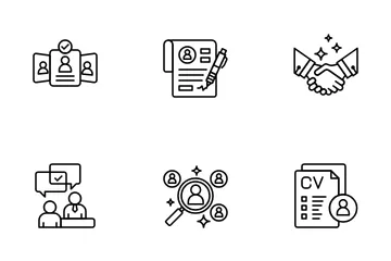Recruitment And Employee Icon Pack