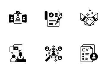 Recruitment And Employee Icon Pack