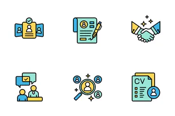 Recruitment And Employee Icon Pack