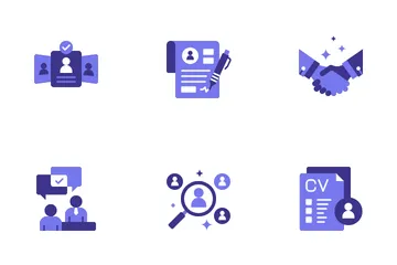 Recruitment And Employee Icon Pack