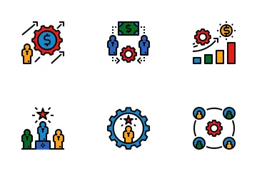Recruitment Color Icon Pack