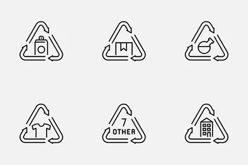 Recycling Products Icon Pack