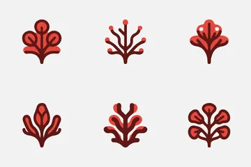 Red Seaweeds Icon Pack