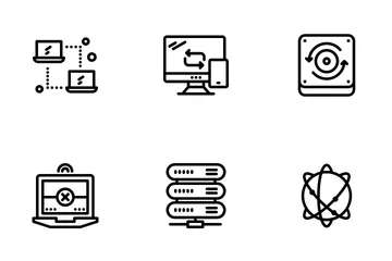 Computación en red y en la nube Icon Pack