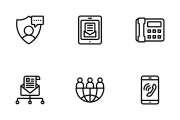 Red y comunicación Paquete de Iconos