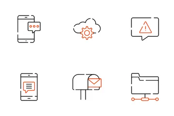 Rede e comunicação Pacote de Ícones