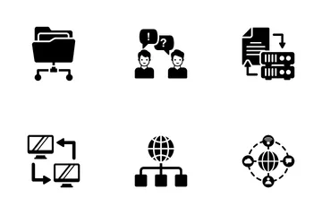 Rede e comunicação Pacote de Ícones