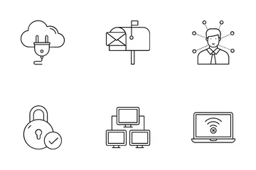 Rede e Comunicações Pacote de Ícones