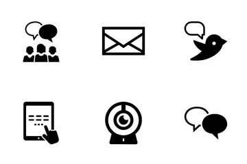 Medios de comunicación social Paquete de Iconos