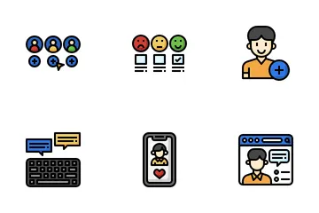 Medios de comunicación social Paquete de Iconos