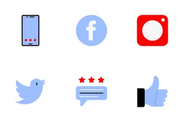 Medios de comunicación social Paquete de Iconos