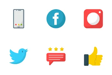 Medios de comunicación social Paquete de Iconos