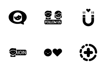 Medios de comunicación social Paquete de Iconos