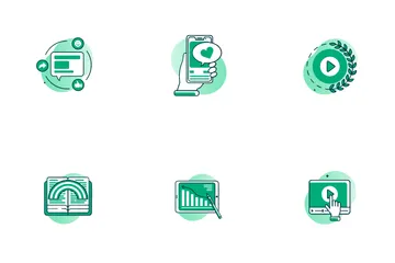 Medios de comunicación social Paquete de Iconos