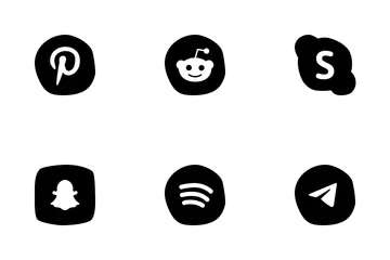 Medios de comunicación social Paquete de Iconos