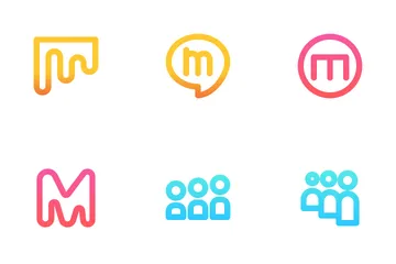 Medios de comunicación social Paquete de Iconos