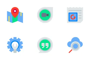 Medios de comunicación social Paquete de Iconos