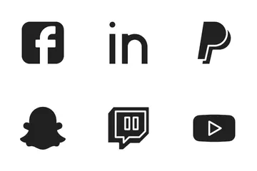 Medios de comunicación social Paquete de Iconos