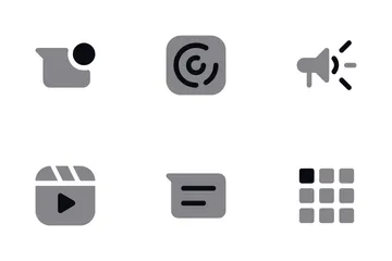 Medios de comunicación social Paquete de Iconos