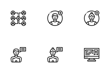 Medios de comunicación social Icon Pack