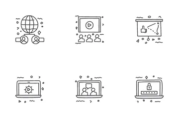 Medios de comunicación social Paquete de Iconos