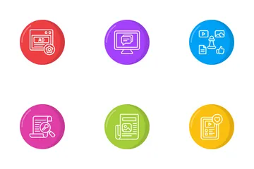 Medios de comunicación social Paquete de Iconos