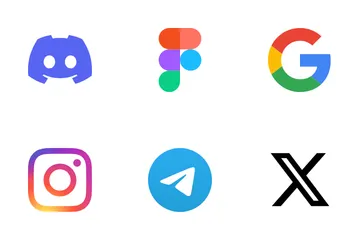 Medios de comunicación social Paquete de Iconos