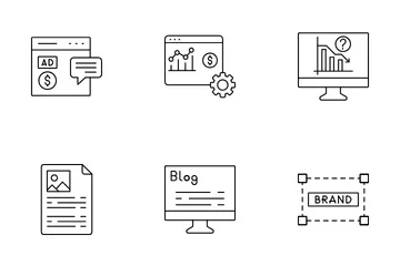 Medios de comunicación social Paquete de Iconos