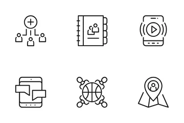 Redes sociales volumen 5 Paquete de Iconos