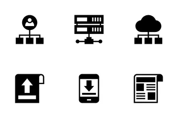 Redes y Comunicaciones Paquete de Iconos