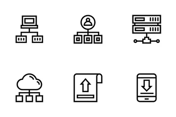 Redes y Comunicaciones Paquete de Iconos