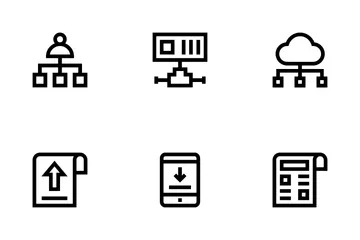 Redes y Comunicaciones Paquete de Iconos