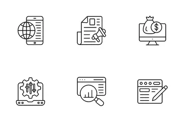 Référencement et Web Pack d'Icônes