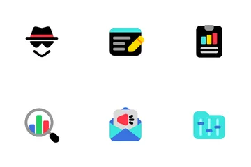 Référencement et marketing Icon Pack