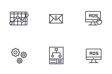 Référencement et Web Pack d'Icônes