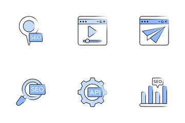 Référencement et Web Pack d'Icônes