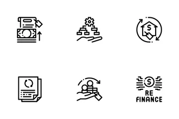 Refinance Financial Icon Pack