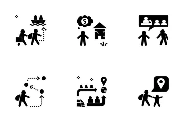 Refugee Crisis Icon Pack
