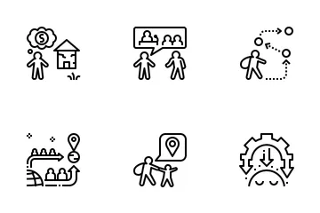 Refugee Crisis Icon Pack